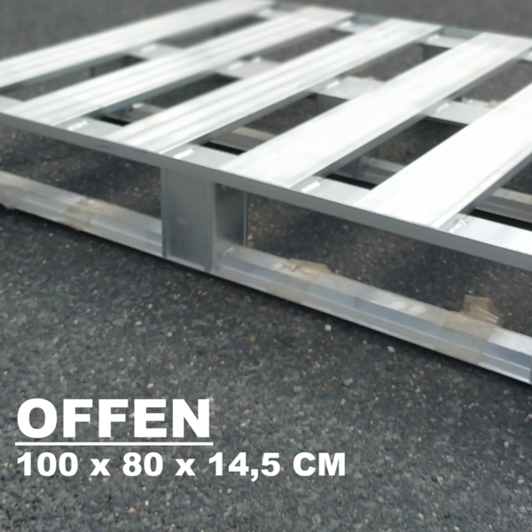Stolfig Aluminium-Paletten 100*80cm (offen)